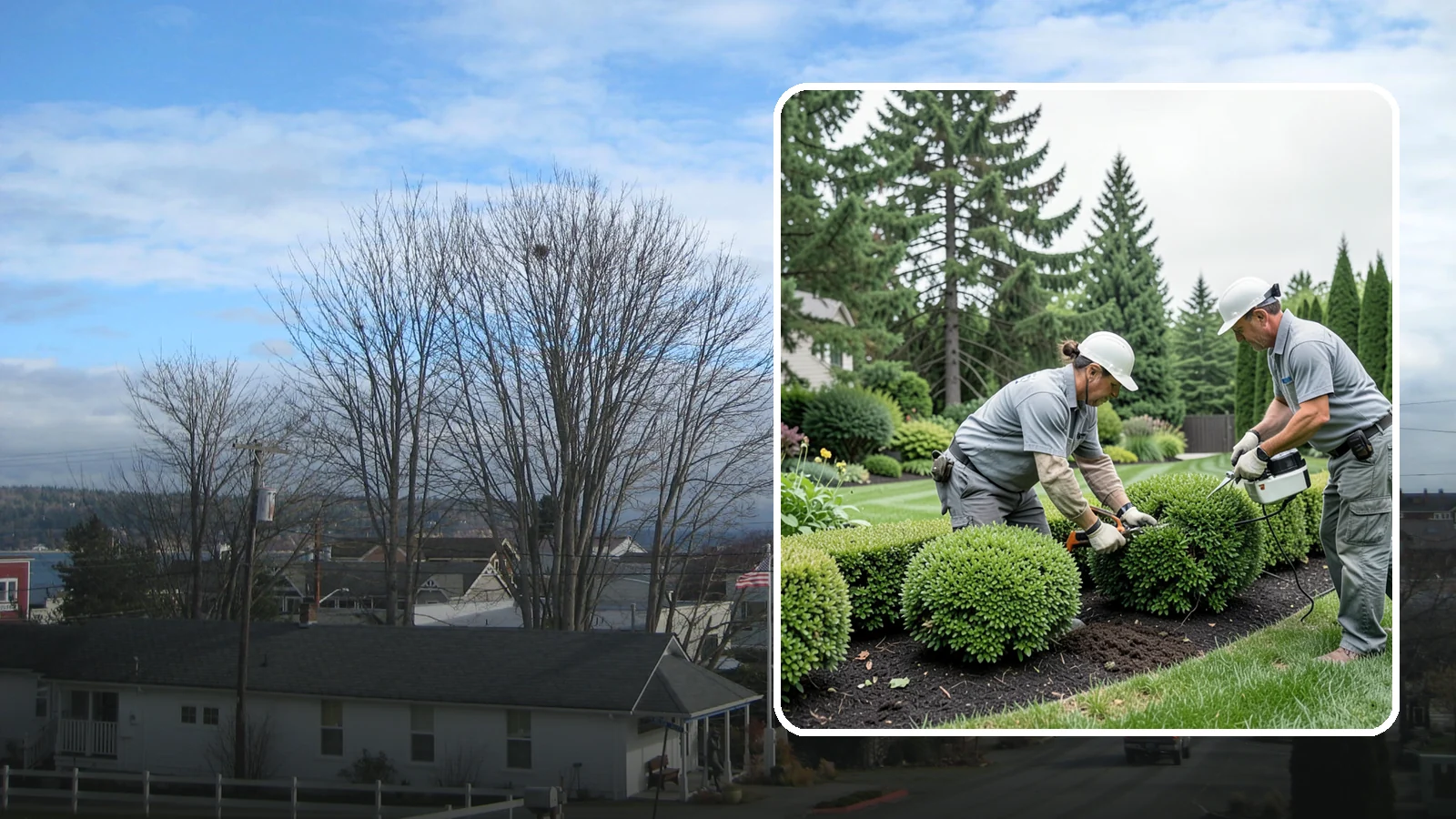 Bush Shaping in Langley, Island County, WA - Detailed shaping of bushes and shrubs into clean, defined forms that suit your landscape style.