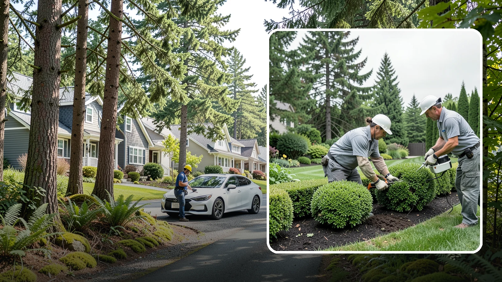 Bush Shaping in Normandy Park, King County, WA - Detailed shaping of bushes and shrubs into clean, defined forms that suit your landscape style.
