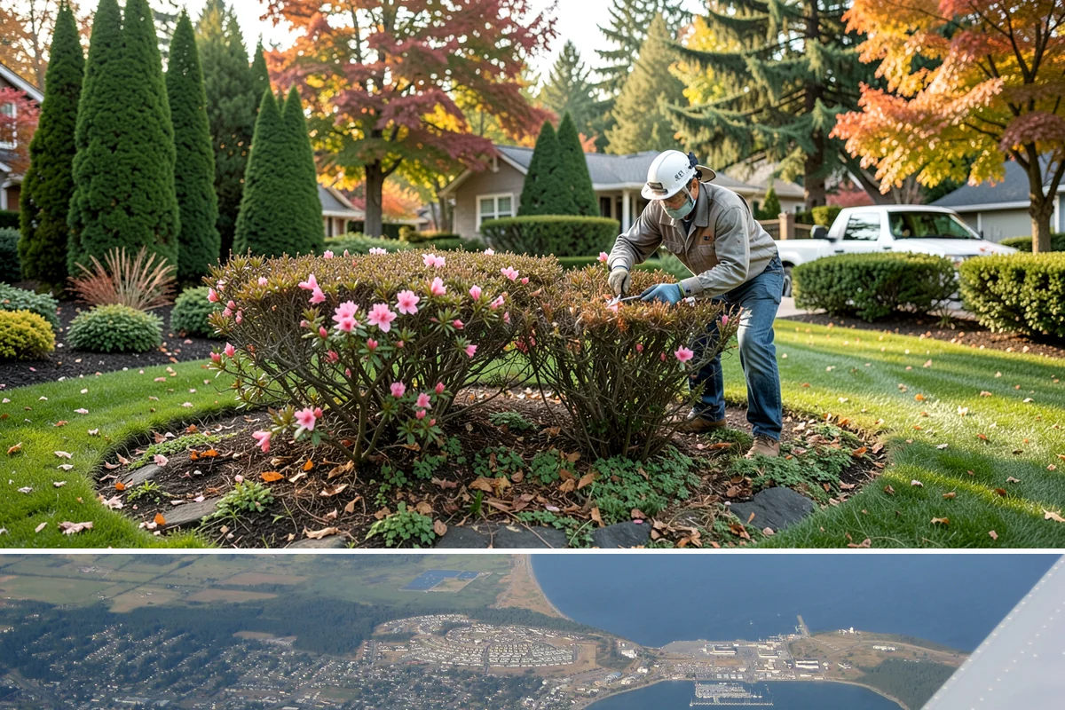 Bush Shaping in Oak Harbor, Island County, WA - Best shaped during the growing season