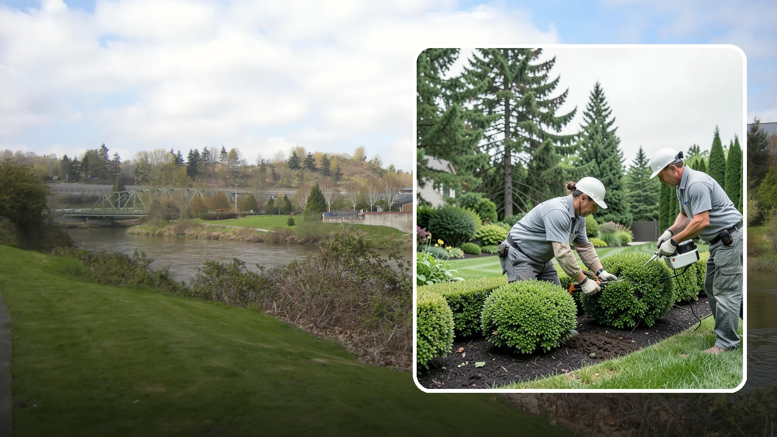 Bush Shaping in Tukwila, King County, WA - Detailed shaping of bushes and shrubs into clean, defined forms that suit your landscape style.
