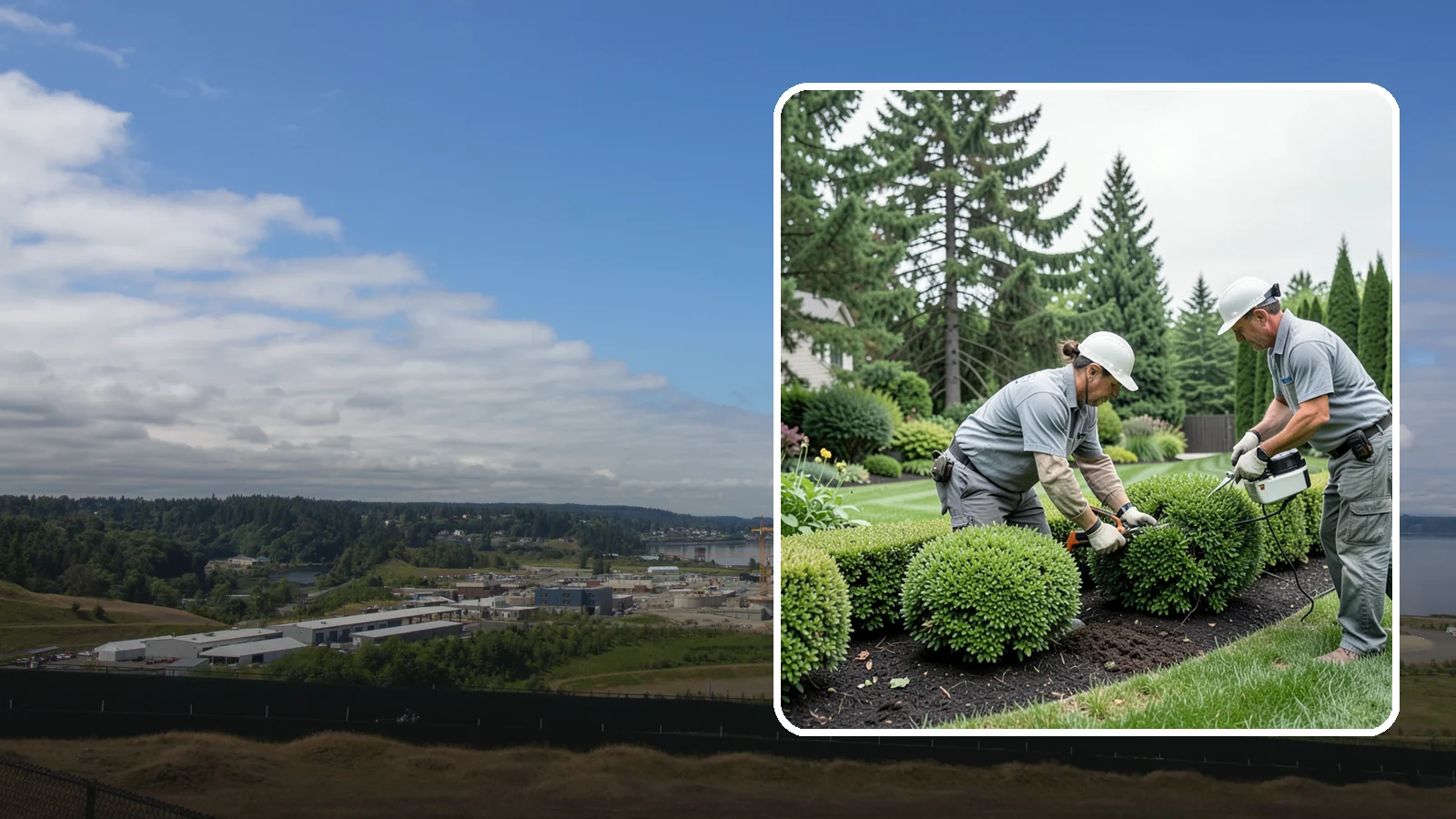 Bush Shaping in University Place, Pierce County, WA - Detailed shaping of bushes and shrubs into clean, defined forms that suit your landscape style.