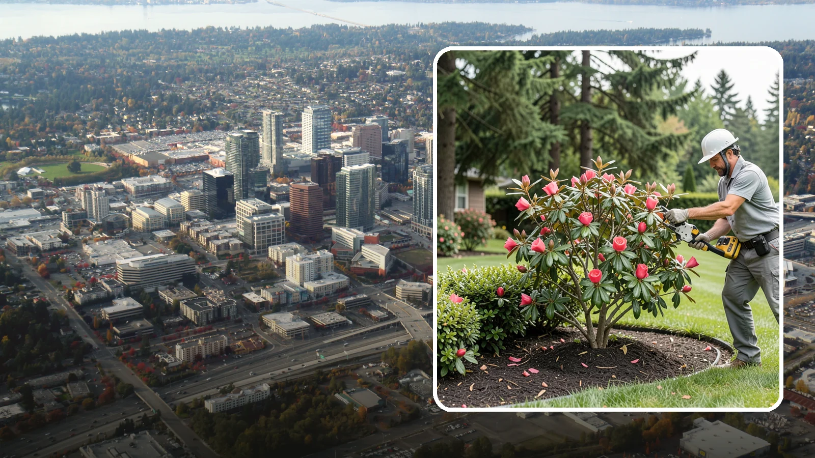 Camellia Pruning in Bellevue, King County, WA - Post-bloom pruning of camellias to shape the canopy, remove deadwood, and protect the coming season's flower buds.