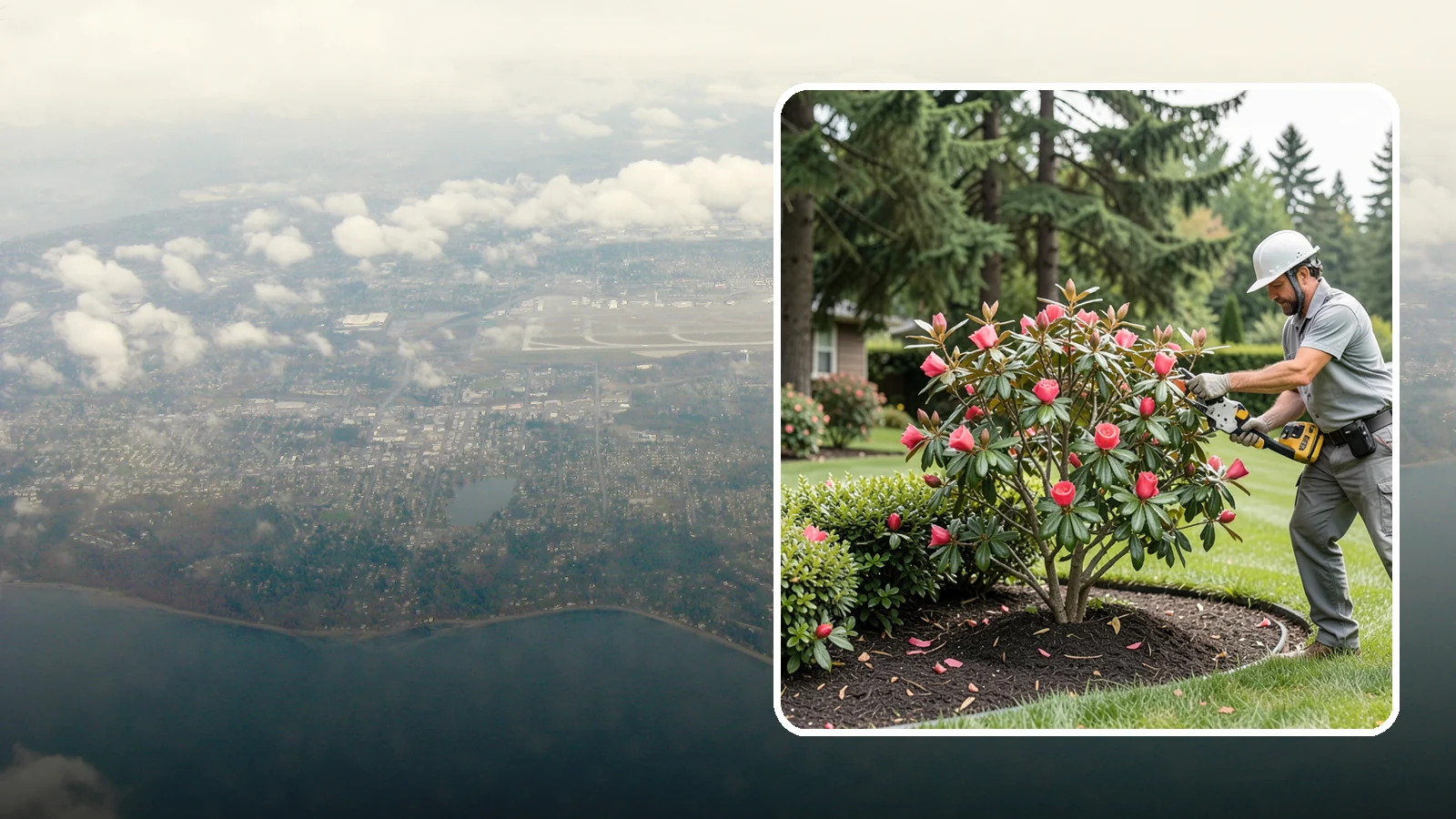 Camellia Pruning in Burien, King County, WA - Post-bloom pruning of camellias to shape the canopy, remove deadwood, and protect the coming season's flower buds.