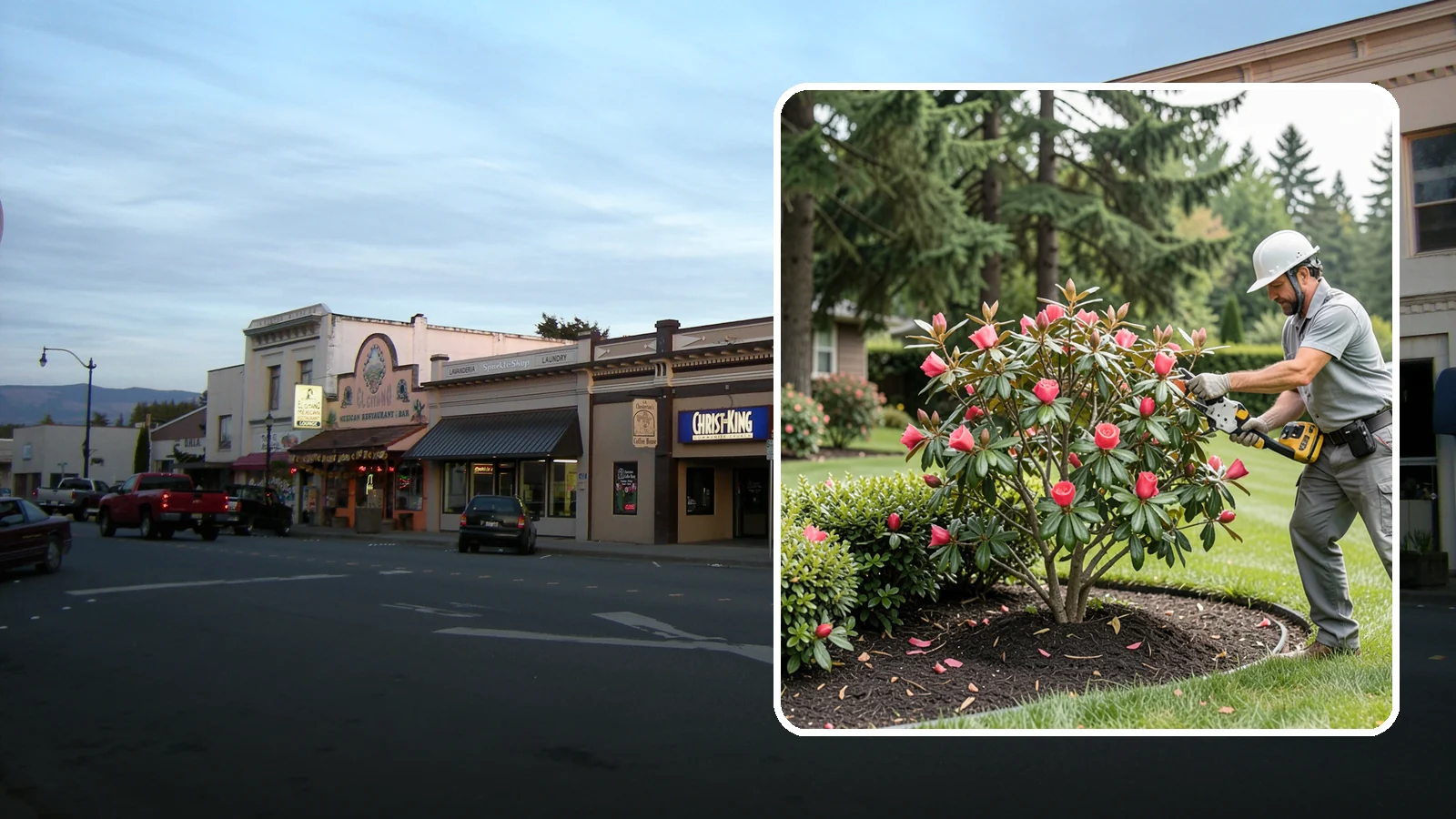 Camellia Pruning in Burlington, Skagit County, WA - Post-bloom pruning of camellias to shape the canopy, remove deadwood, and protect the coming season's flower buds.