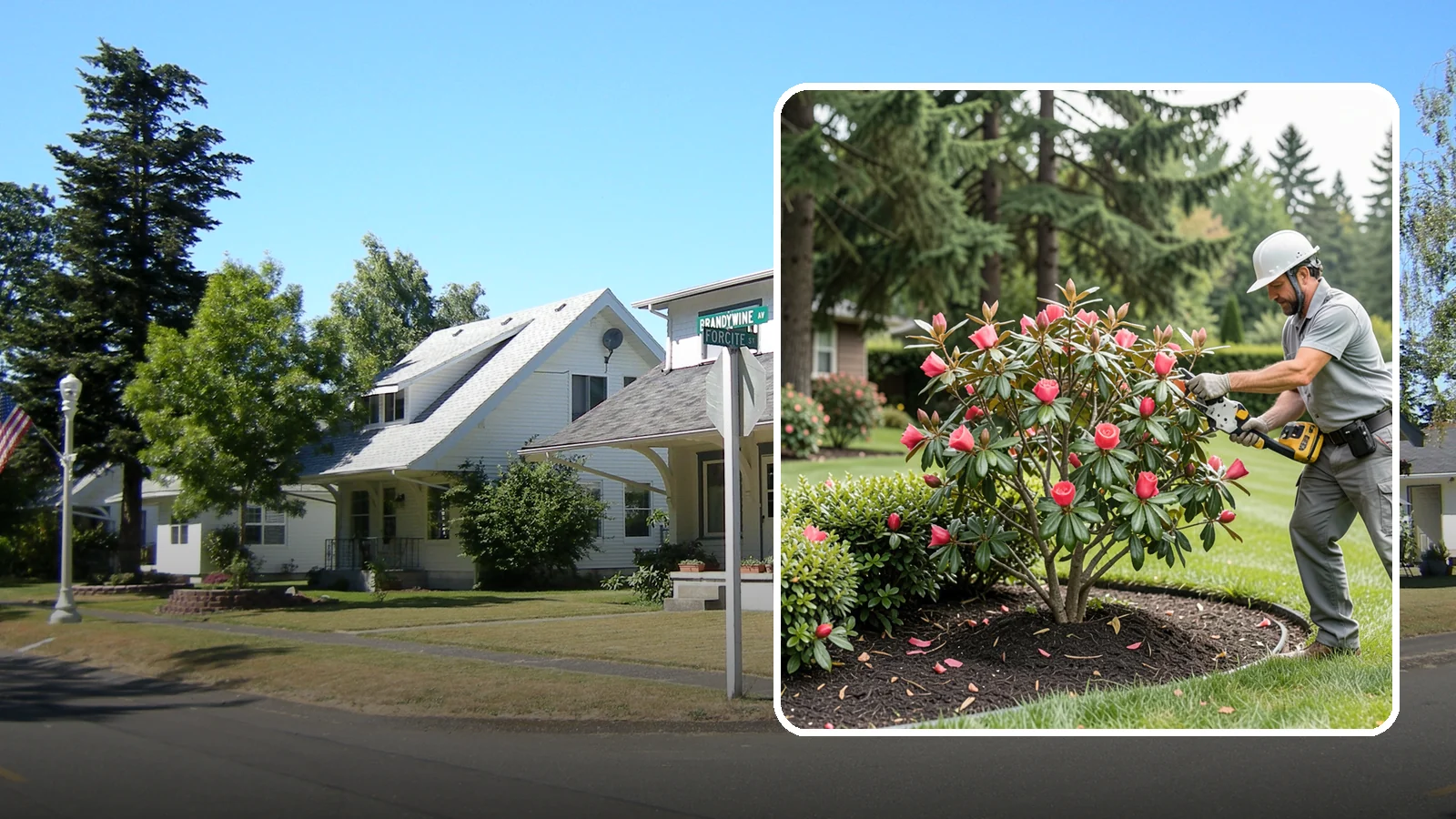 Camellia Pruning in DuPont, Pierce County, WA - Post-bloom pruning of camellias to shape the canopy, remove deadwood, and protect the coming season's flower buds.