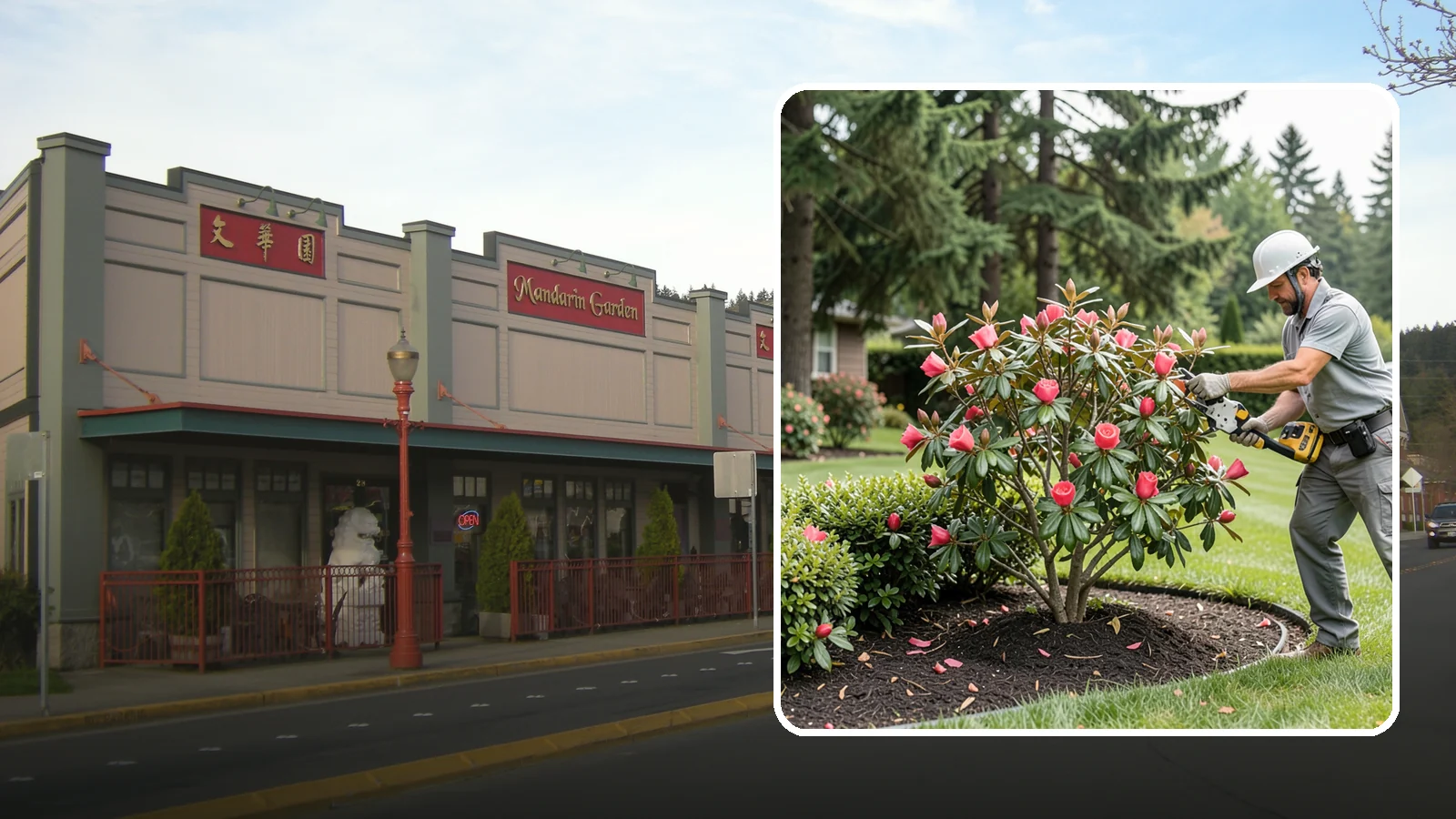 Camellia Pruning in Issaquah, King County, WA - Post-bloom pruning of camellias to shape the canopy, remove deadwood, and protect the coming season's flower buds.