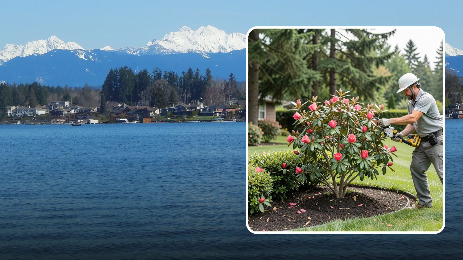 Camellia Pruning in Lake Stevens, Snohomish County, WA - Post-bloom pruning of camellias to shape the canopy, remove deadwood, and protect the coming season's flower buds.