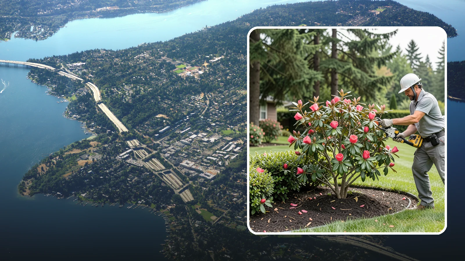 Camellia Pruning in Mercer Island, King County, WA - Post-bloom pruning of camellias to shape the canopy, remove deadwood, and protect the coming season's flower buds.