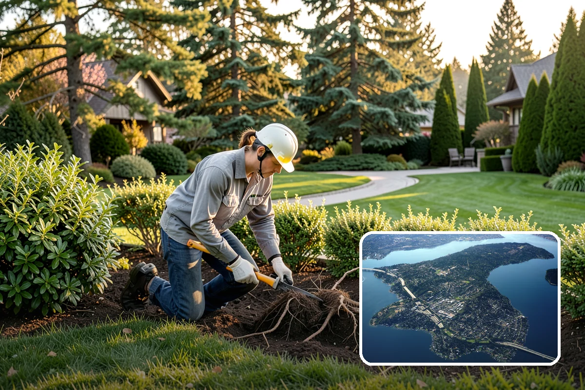 Camellia Pruning in Mercer Island, King County, WA - Preserves the next round of flowers by timing cuts to each variety's bloom
