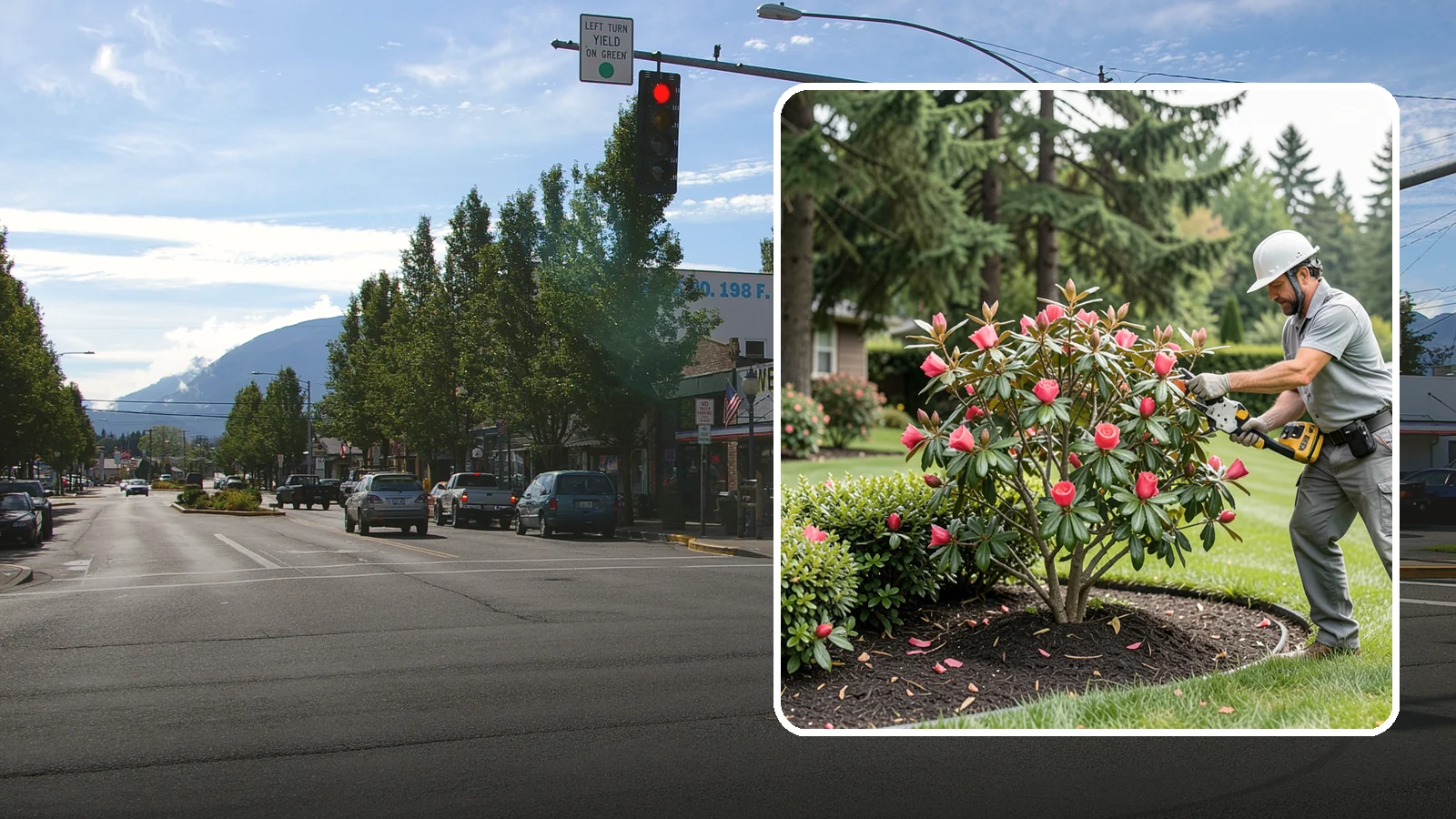 Camellia Pruning in North Bend, King County, WA - Post-bloom pruning of camellias to shape the canopy, remove deadwood, and protect the coming season's flower buds.