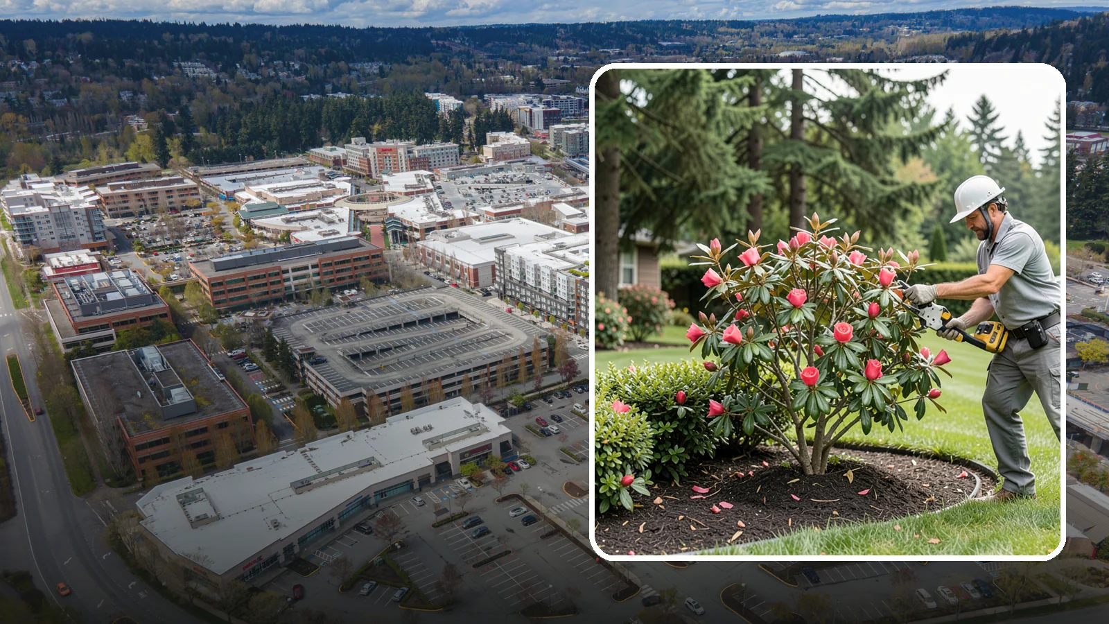 Camellia Pruning in Redmond, King County, WA - Post-bloom pruning of camellias to shape the canopy, remove deadwood, and protect the coming season's flower buds.