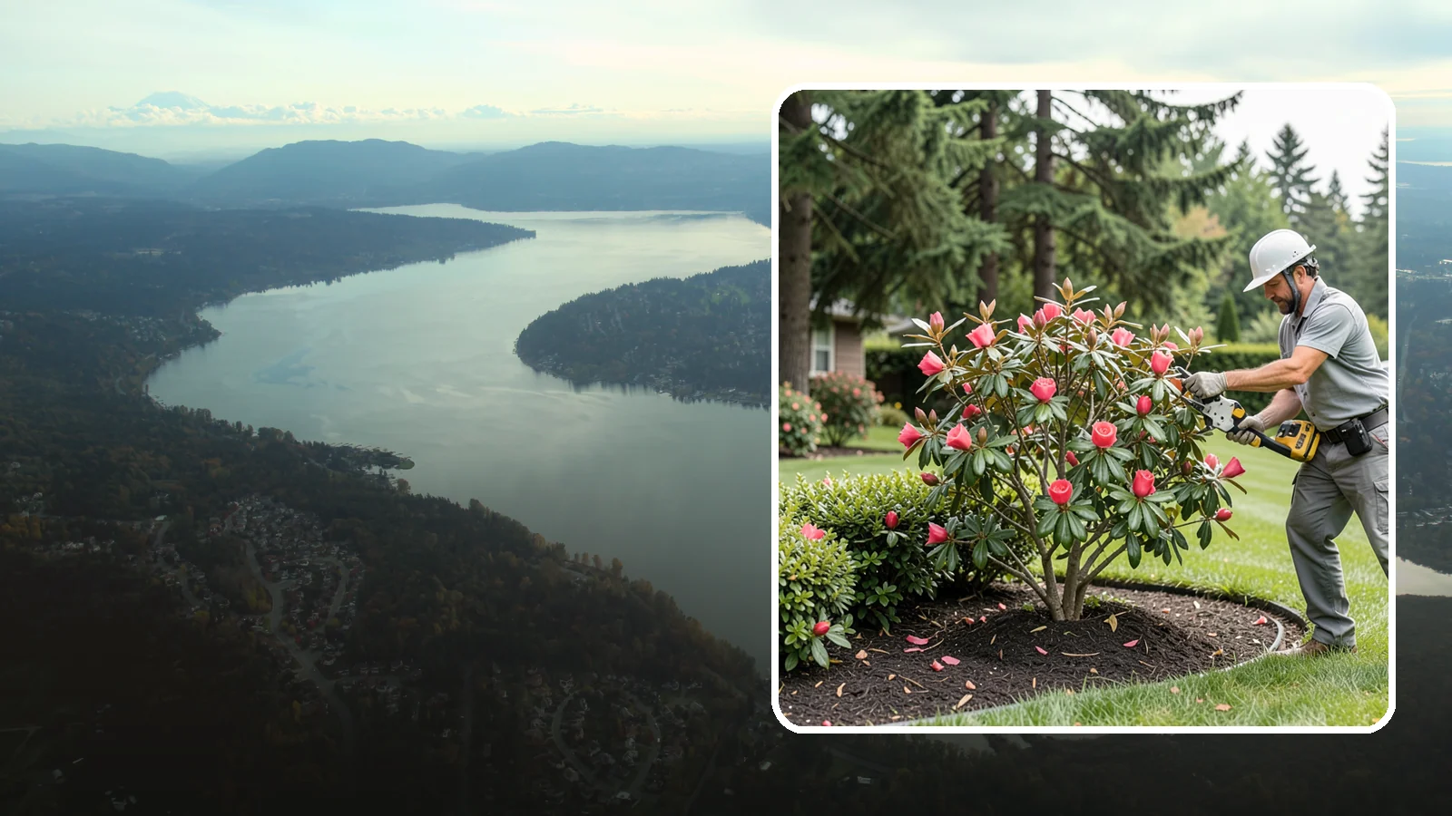 Camellia Pruning in Sammamish, King County, WA - Post-bloom pruning of camellias to shape the canopy, remove deadwood, and protect the coming season's flower buds.