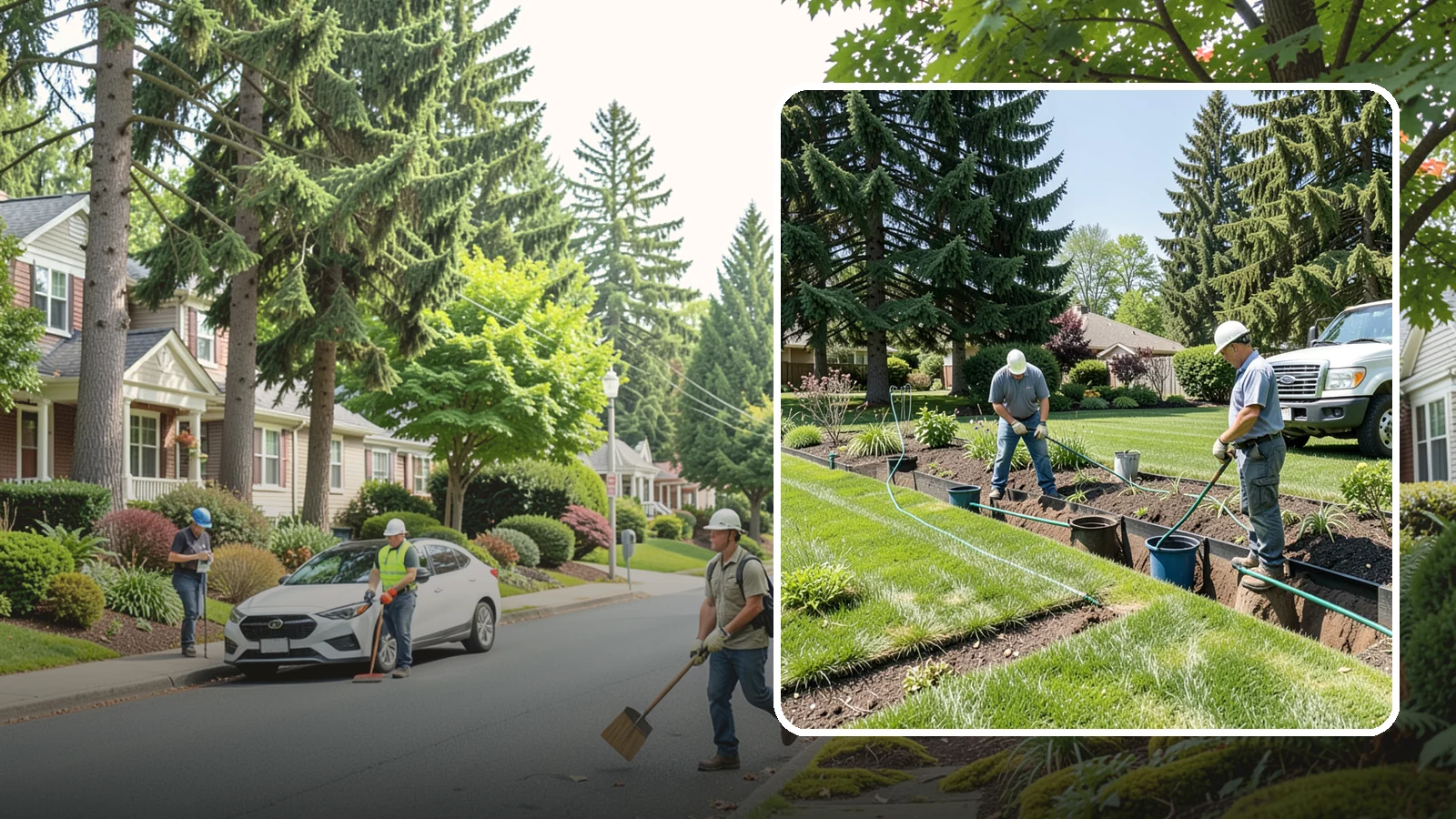 Catch Basin Installation in Beaux Arts Village, King County, WA - Catch basins and yard drains installed to capture surface water and channel it safely away.