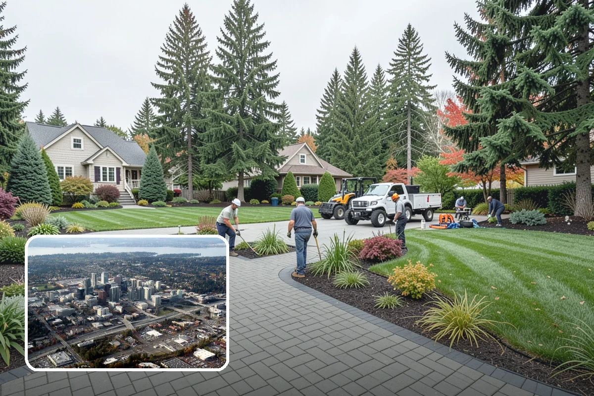 Catch Basin Installation in Bellevue, King County, WA - Captures surface water at low spots