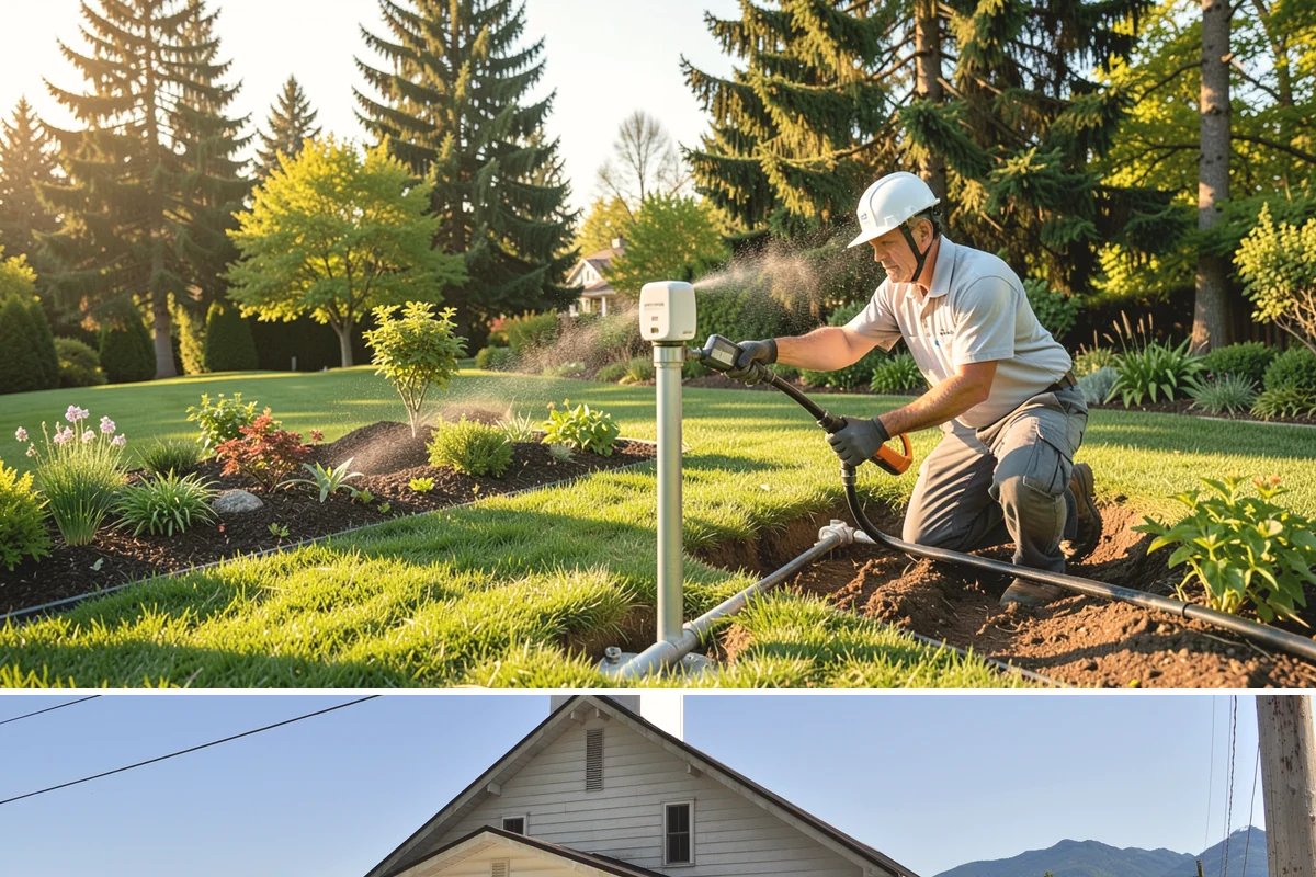 Catch Basin Installation in Concrete, Skagit County, WA - Best installed in drier conditions.