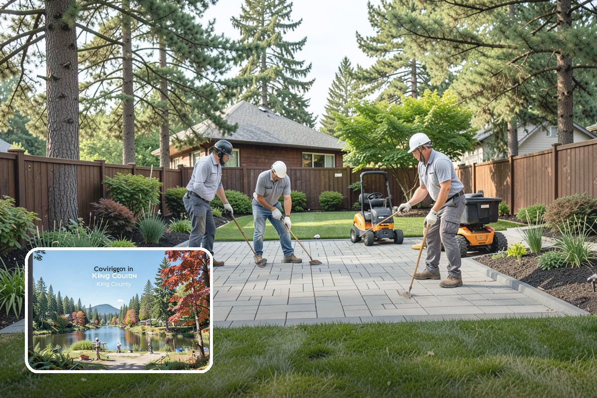 Catch Basin Installation in Covington, King County, WA - Captures surface water at low spots