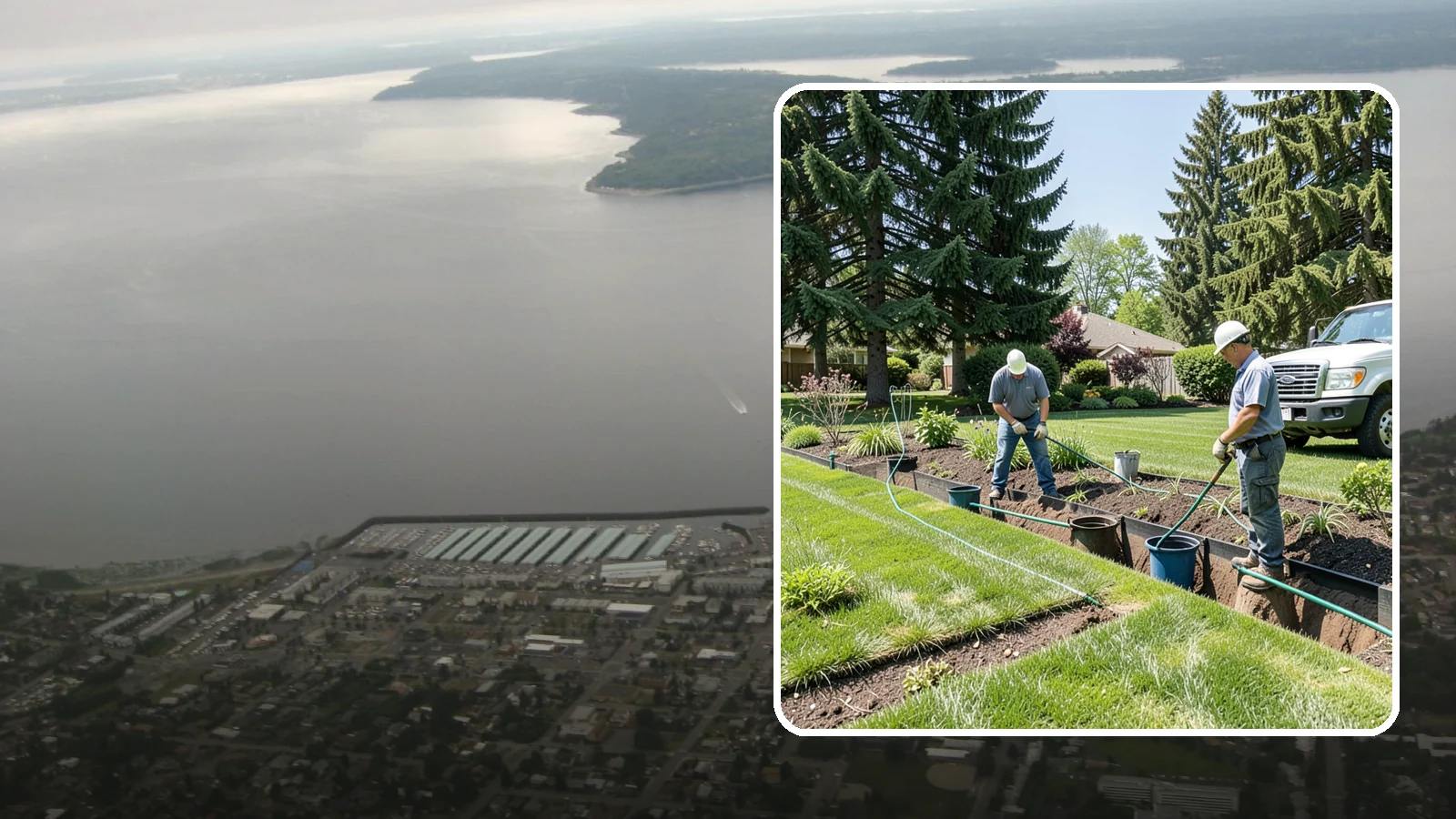 Catch Basin Installation in Des Moines, King County, WA - Catch basins and yard drains installed to capture surface water and channel it safely away.