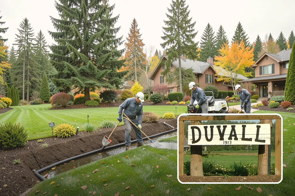 Catch Basin Installation in Duvall, King County, WA - Captures surface water at low spots