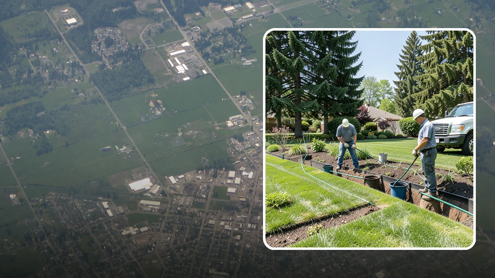 Catch Basin Installation in Enumclaw, King County, WA - Catch basins and yard drains installed to capture surface water and channel it safely away.