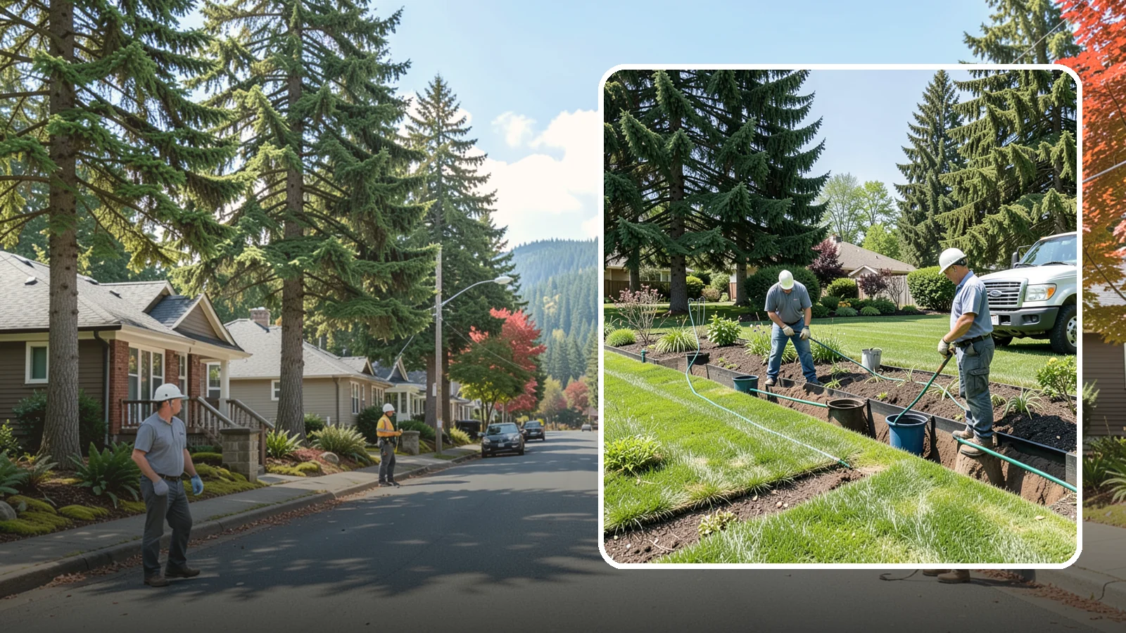 Catch Basin Installation in Hunts Point, King County, WA - Catch basins and yard drains installed to capture surface water and channel it safely away.