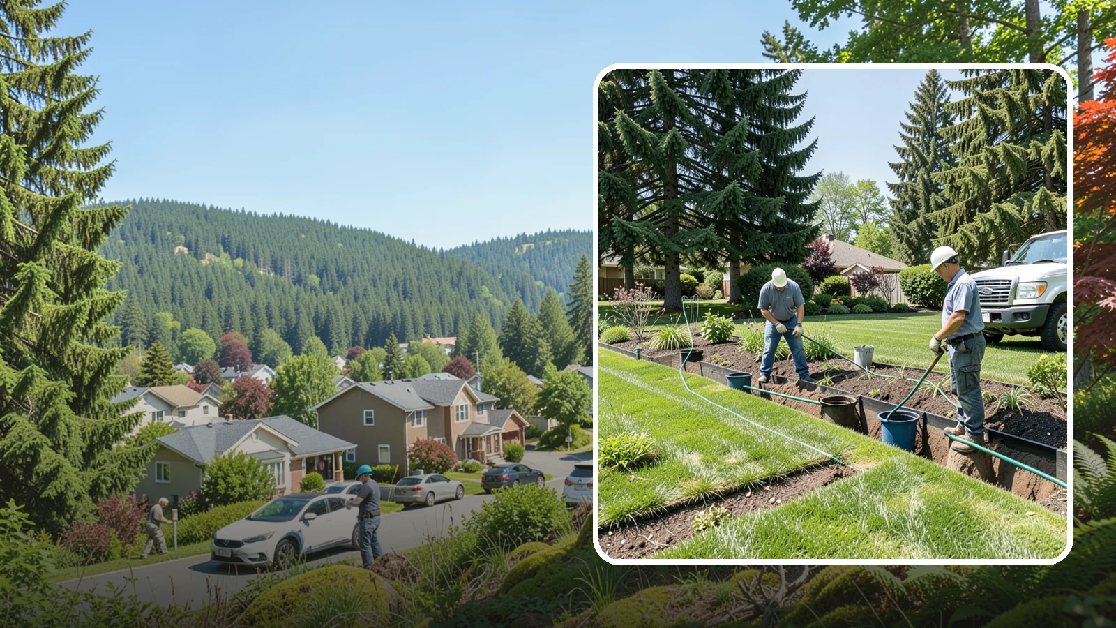 Catch Basin Installation in Index, Snohomish County, WA - Catch basins and yard drains installed to capture surface water and channel it safely away.