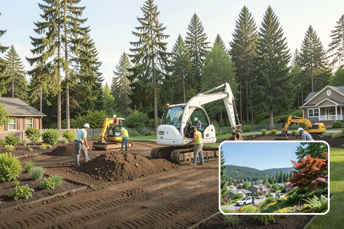 Catch Basin Installation in Index, Snohomish County, WA - Captures surface water at low spots
