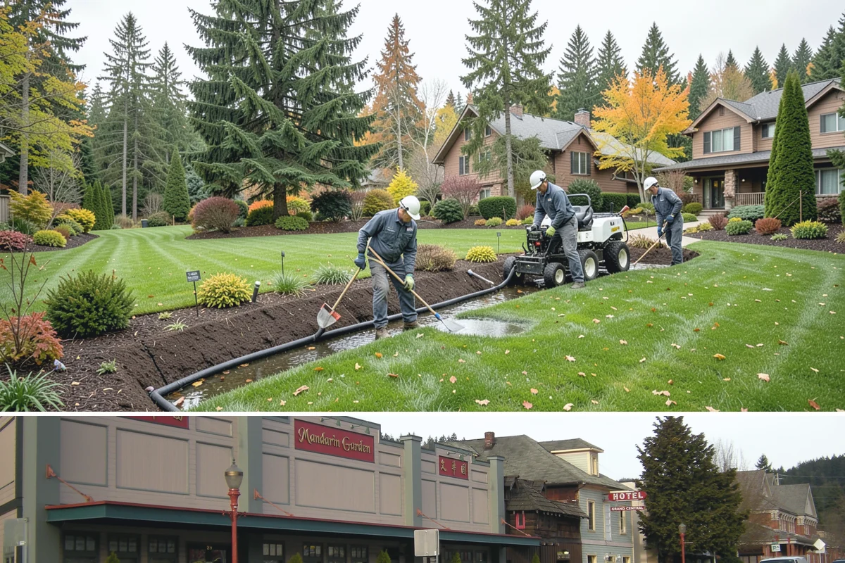 Catch Basin Installation in Issaquah, King County, WA - Best installed in drier conditions.