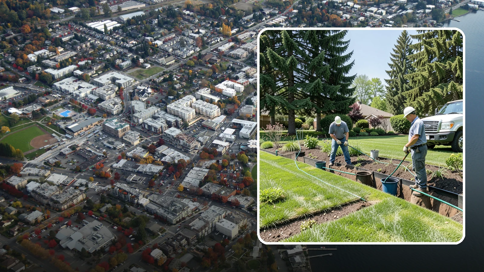 Catch Basin Installation in Kirkland, King County, WA - Catch basins and yard drains installed to capture surface water and channel it safely away.