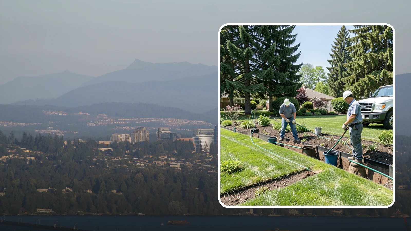 Catch Basin Installation in Medina, King County, WA - Catch basins and yard drains installed to capture surface water and channel it safely away.