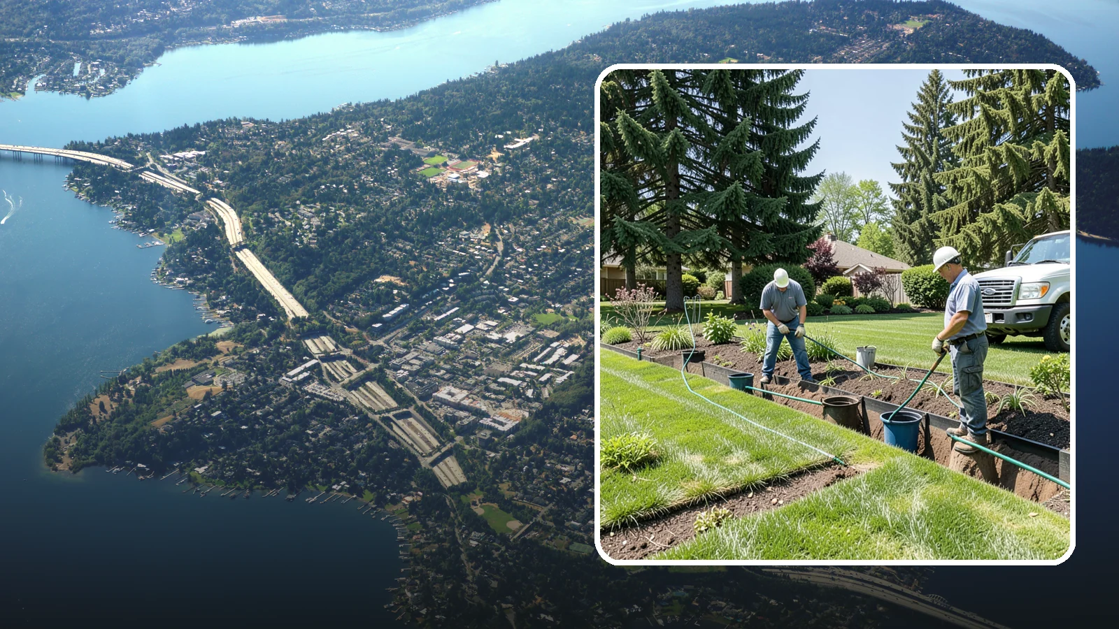 Catch Basin Installation in Mercer Island, King County, WA - Catch basins and yard drains installed to capture surface water and channel it safely away.