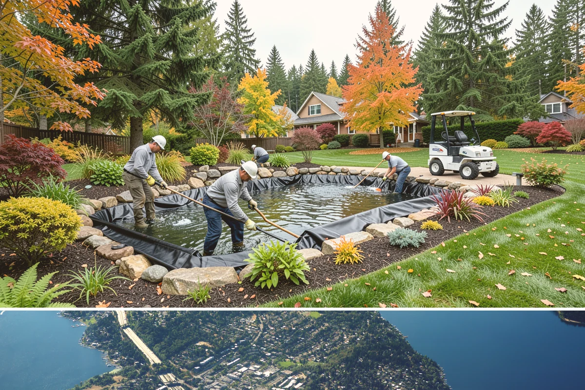 Catch Basin Installation in Mercer Island, King County, WA - Best installed in drier conditions.