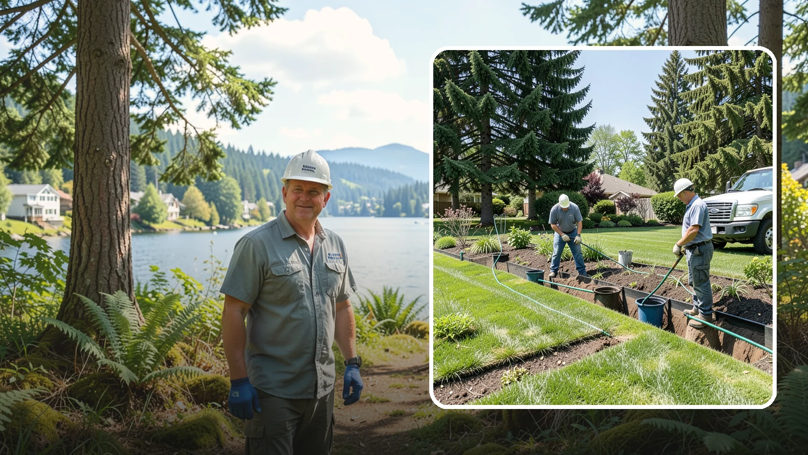 Catch Basin Installation in Milton, King County, WA - Catch basins and yard drains installed to capture surface water and channel it safely away.