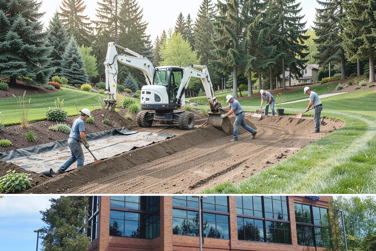 Catch Basin Installation in Mountlake Terrace, Snohomish County, WA - Best installed in drier conditions.