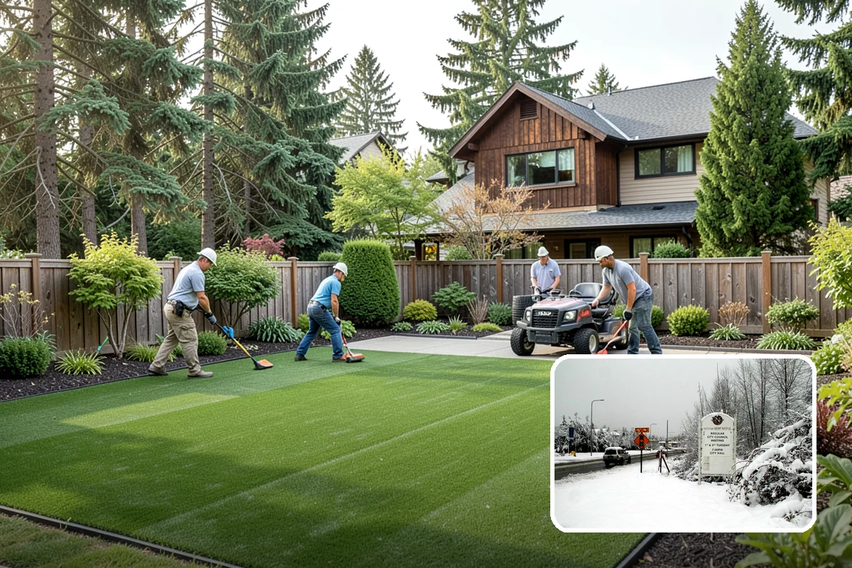 Catch Basin Installation in Newcastle, King County, WA - Captures surface water at low spots