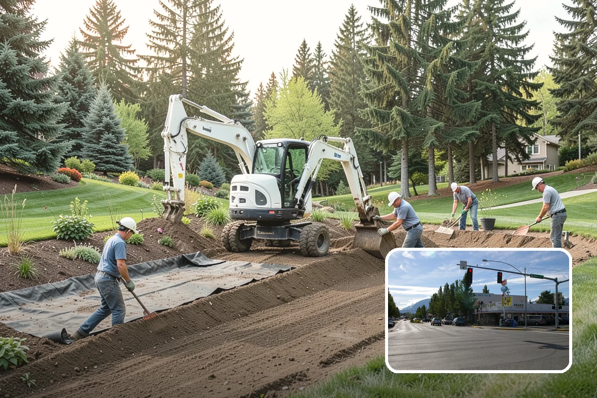 Catch Basin Installation in North Bend, King County, WA - Captures surface water at low spots