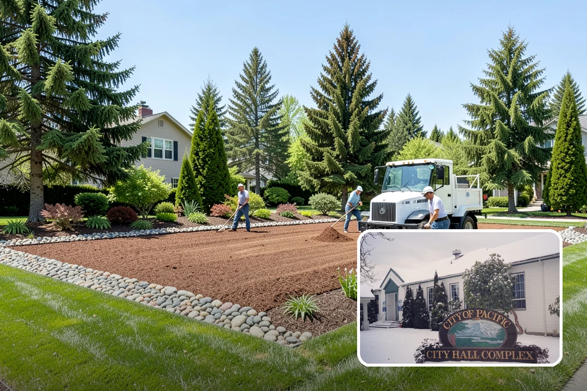 Catch Basin Installation in Pacific, King County, WA - Captures surface water at low spots