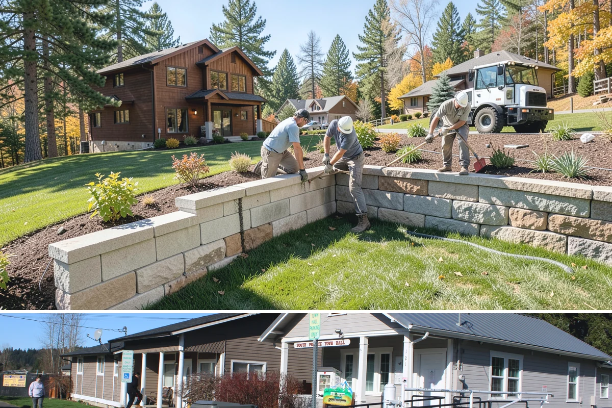 Catch Basin Installation in South Prairie, Pierce County, WA - Best installed in drier conditions.