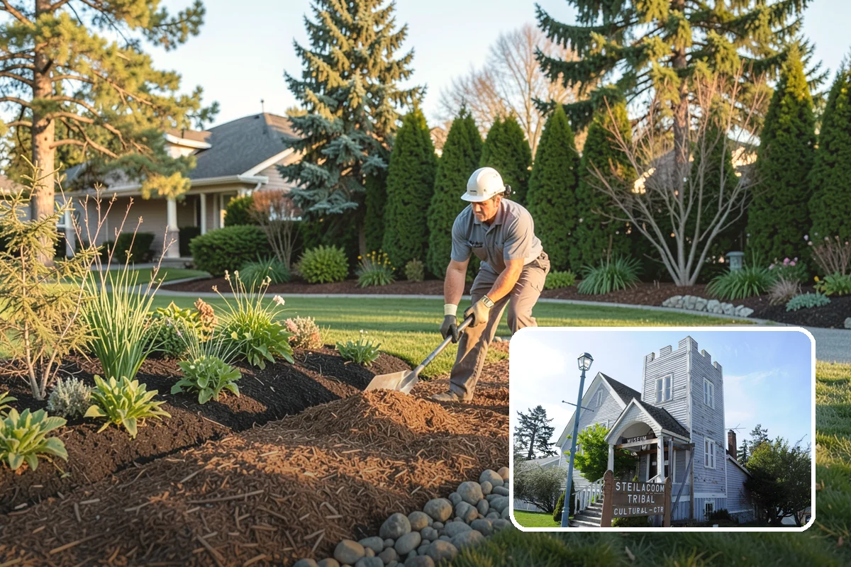 Catch Basin Installation in Steilacoom, Pierce County, WA - Captures surface water at low spots