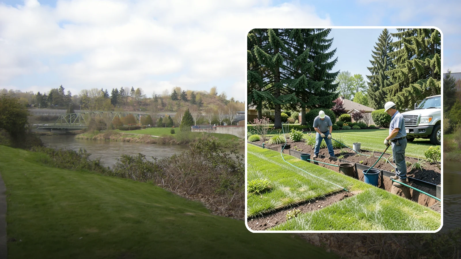 Catch Basin Installation in Tukwila, King County, WA - Catch basins and yard drains installed to capture surface water and channel it safely away.