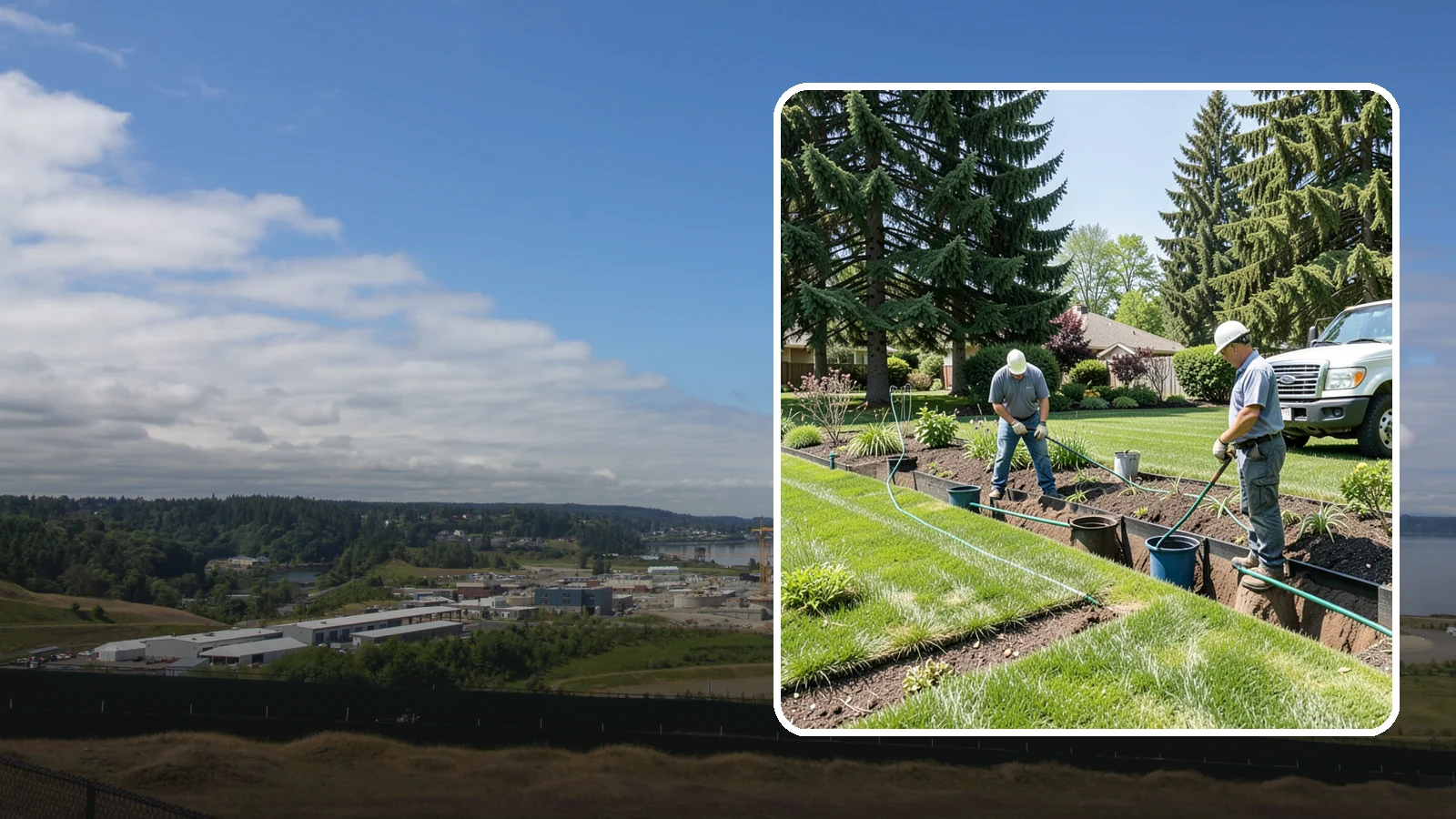 Catch Basin Installation in University Place, Pierce County, WA - Catch basins and yard drains installed to capture surface water and channel it safely away.