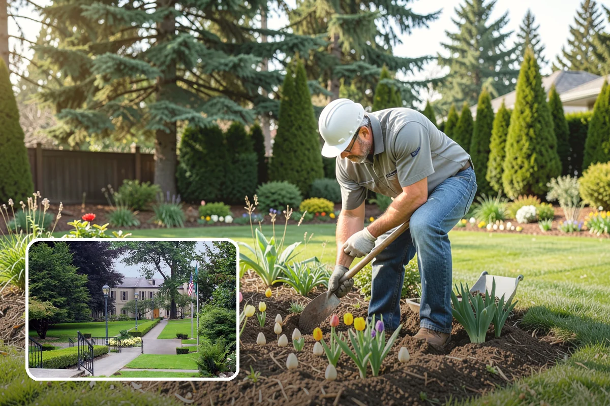 Catch Basin Installation in Woodinville, King County, WA - Captures surface water at low spots