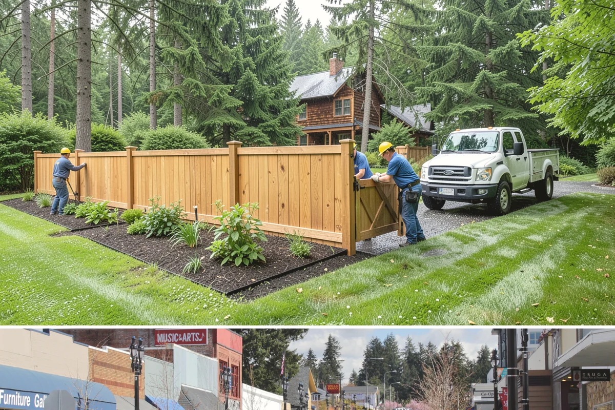 Cedar Hedge Trimming in Bothell, King County, WA - Trim in late spring after new growth hardens and again in early fall before the wet season and snow arrive.