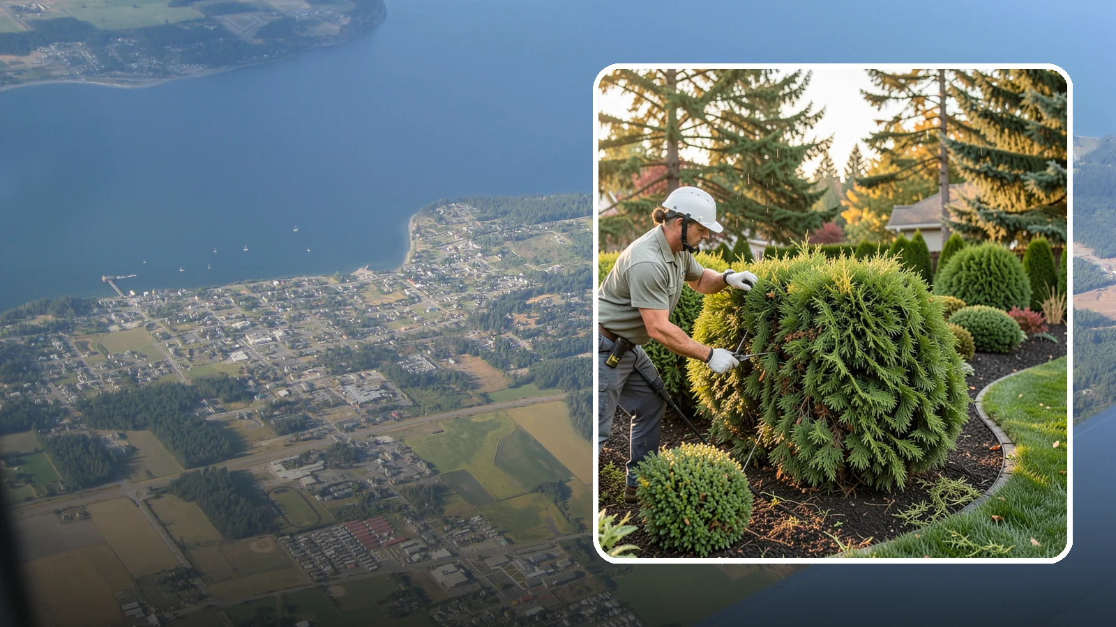 Cedar Hedge Trimming in Coupeville, Island County, WA - Attentive cedar hedge trimming that keeps this Northwest-native evergreen dense, aromatic, and free of the brown gaps that never...