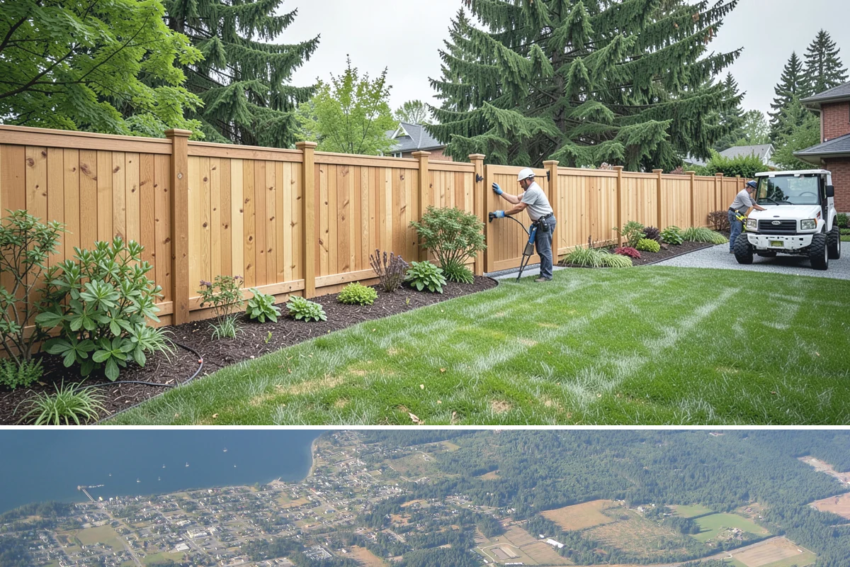 Cedar Hedge Trimming in Coupeville, Island County, WA - Trim in late spring after new growth hardens and again in early fall before the wet season and snow arrive.