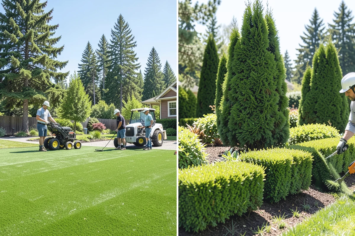 Cedar Hedge Trimming in Des Moines, King County, WA - Inspect for snow splay, inner dieback, and moss