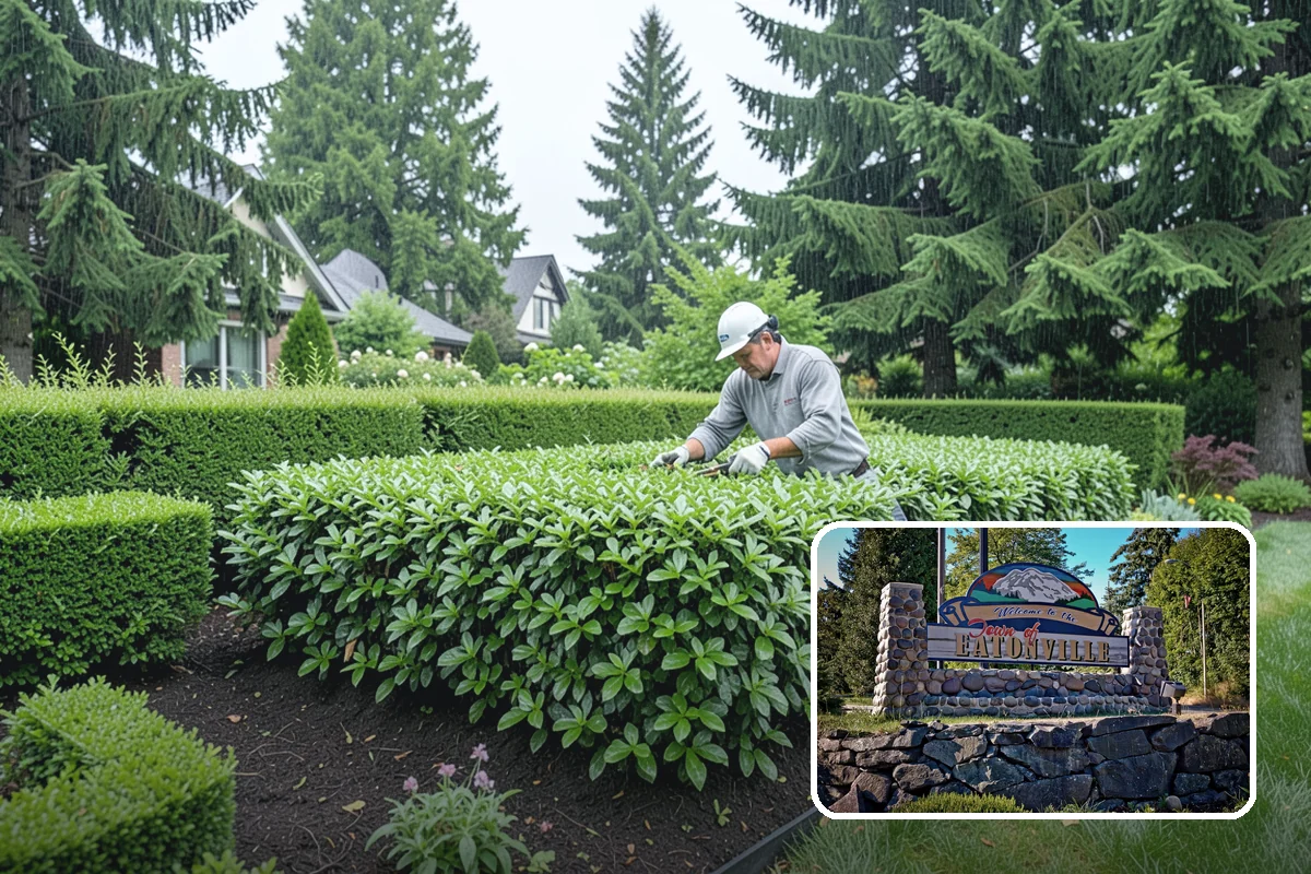 Cedar Hedge Trimming in Eatonville, Pierce County, WA - Keeps native cedar dense, soft, and aromatic