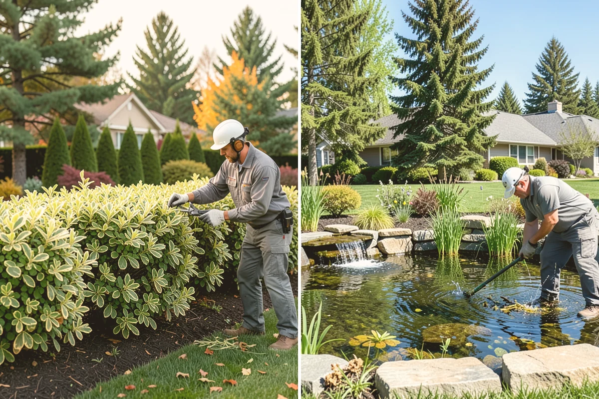Cedar Hedge Trimming in Kirkland, King County, WA - Inspect for snow splay, inner dieback, and moss