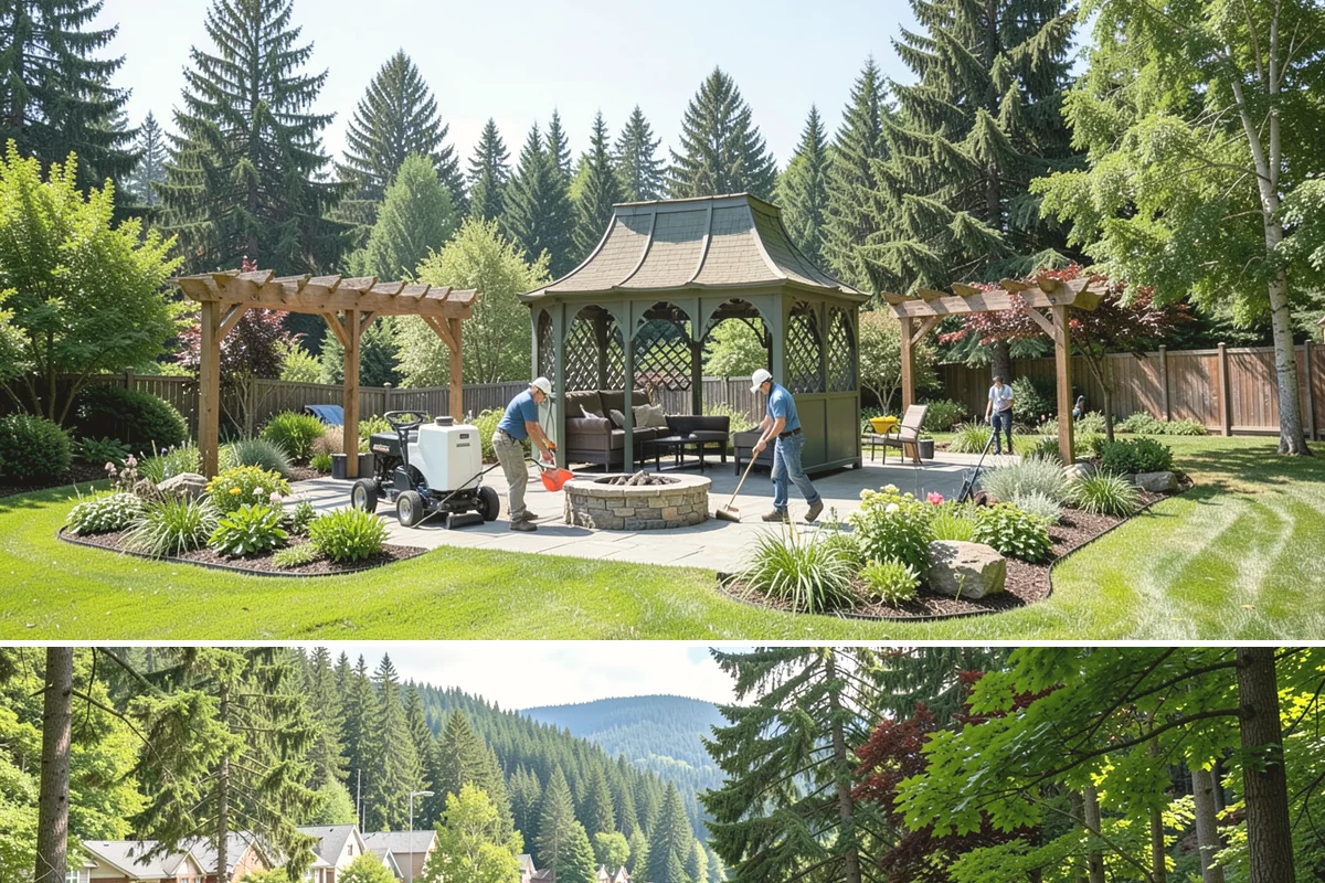 Cedar Hedge Trimming in Lake Forest Park, King County, WA - Trim in late spring after new growth hardens and again in early fall before the wet season and snow arrive.