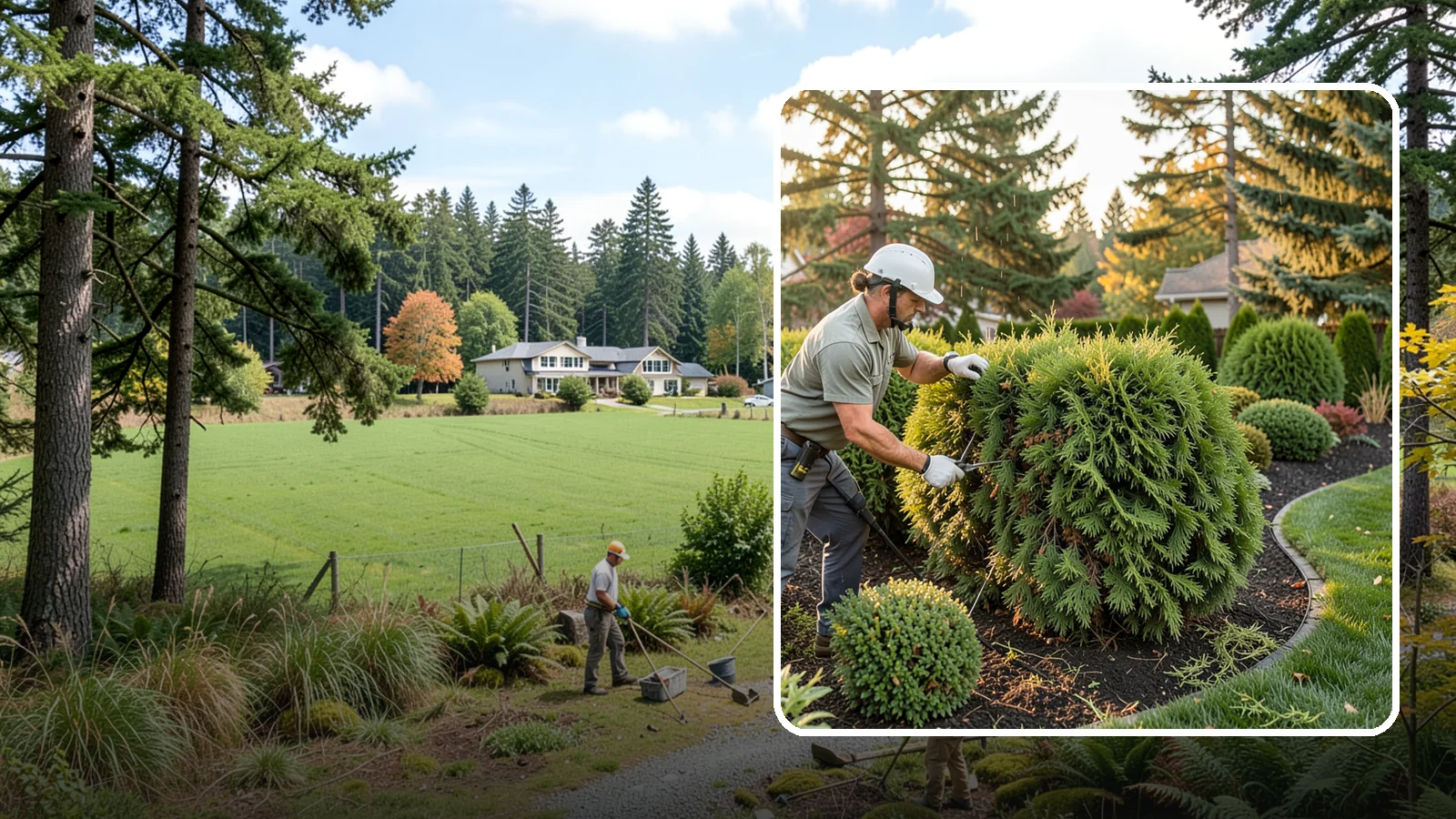 Cedar Hedge Trimming in Lyman, Skagit County, WA - Attentive cedar hedge trimming that keeps this Northwest-native evergreen dense, aromatic, and free of the brown gaps that never...