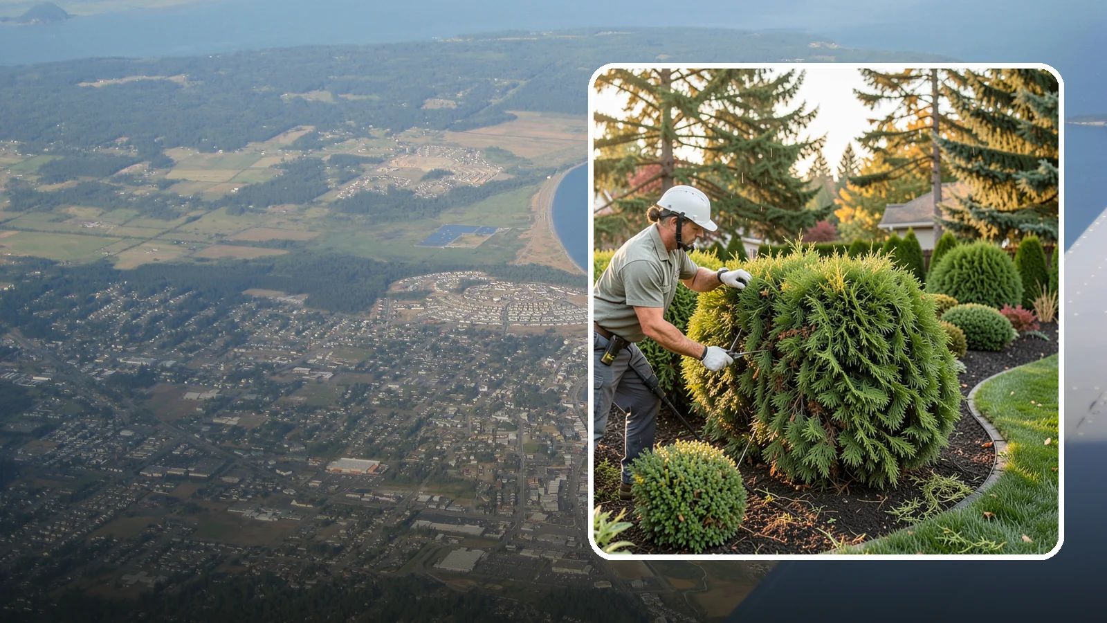 Cedar Hedge Trimming in Oak Harbor, Island County, WA - Attentive cedar hedge trimming that keeps this Northwest-native evergreen dense, aromatic, and free of the brown gaps that never...